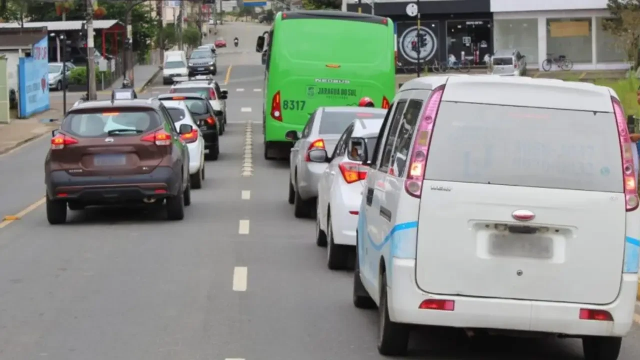 Mobilidade urbana em Jaraguá do Sul e frota de veículos