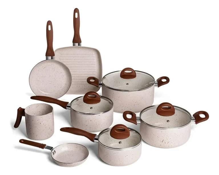 Conj de Panelas 8 Peças Ceramic Life Smart Plus Vanilla – Brinox