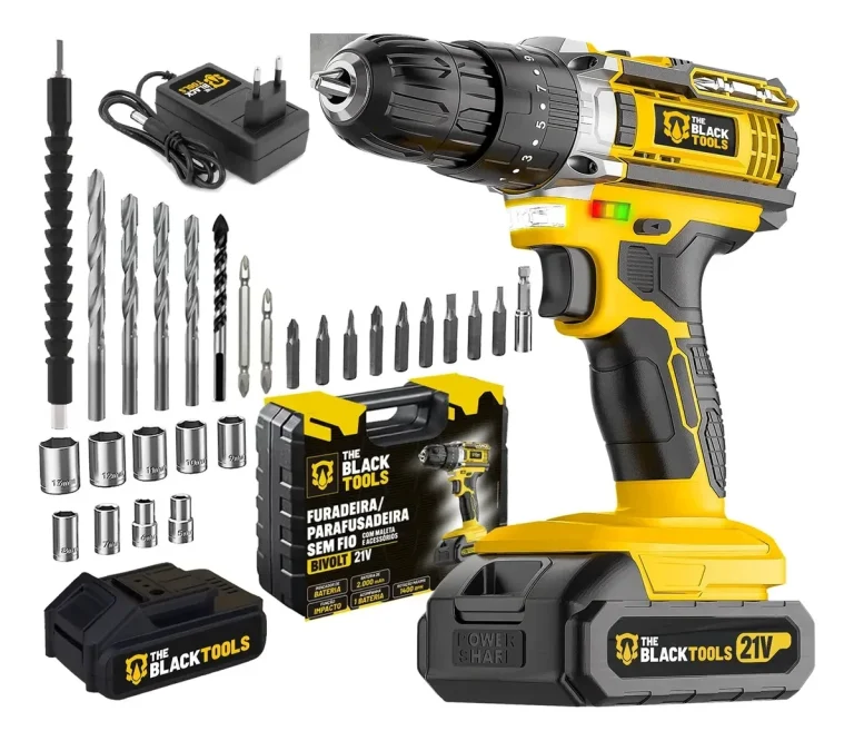 Parafusadeira E Furadeira Impacto The Black Tools